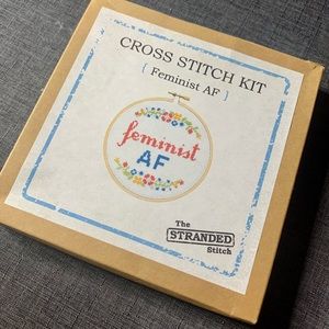 Feminist AF cross stitch kit!